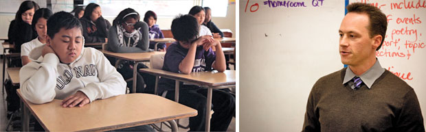 Are you able to integrate daily quietude or optional meditation in your school?